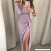 SMALLE◕‿◕ Women Dresse,Off Shoulder Wide Shoulder High Slit Bodycon Long Sleeve Split Dresses-Party Dress Line Purpleb B07N6HLMWW